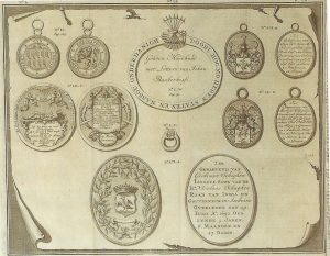 'Tokens for Ambonese chiefs', Zandvliet, The Dutch encounter with Asia, 1500-1950, plate 59, p. 117